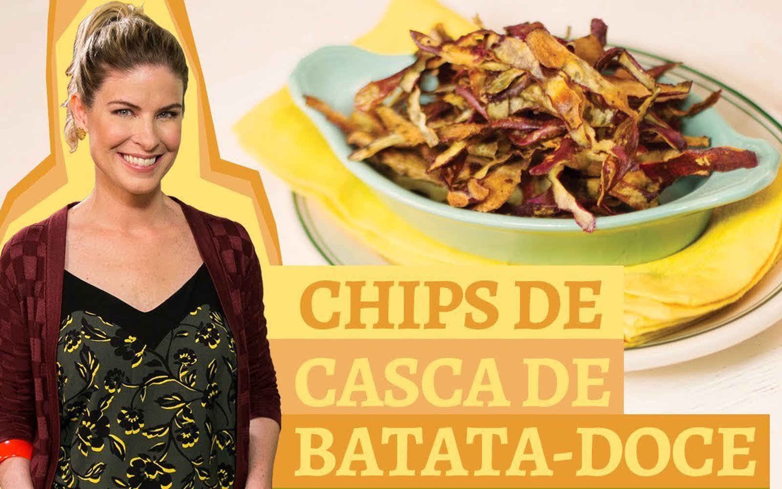 Chips de casca de batata-doce