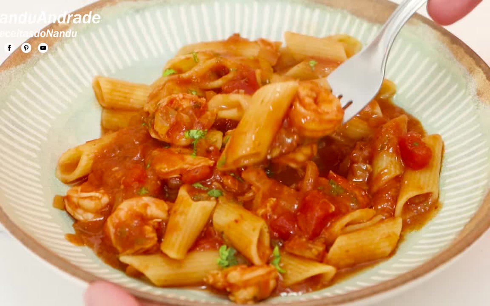 Receita de Macarrão de Camarão
