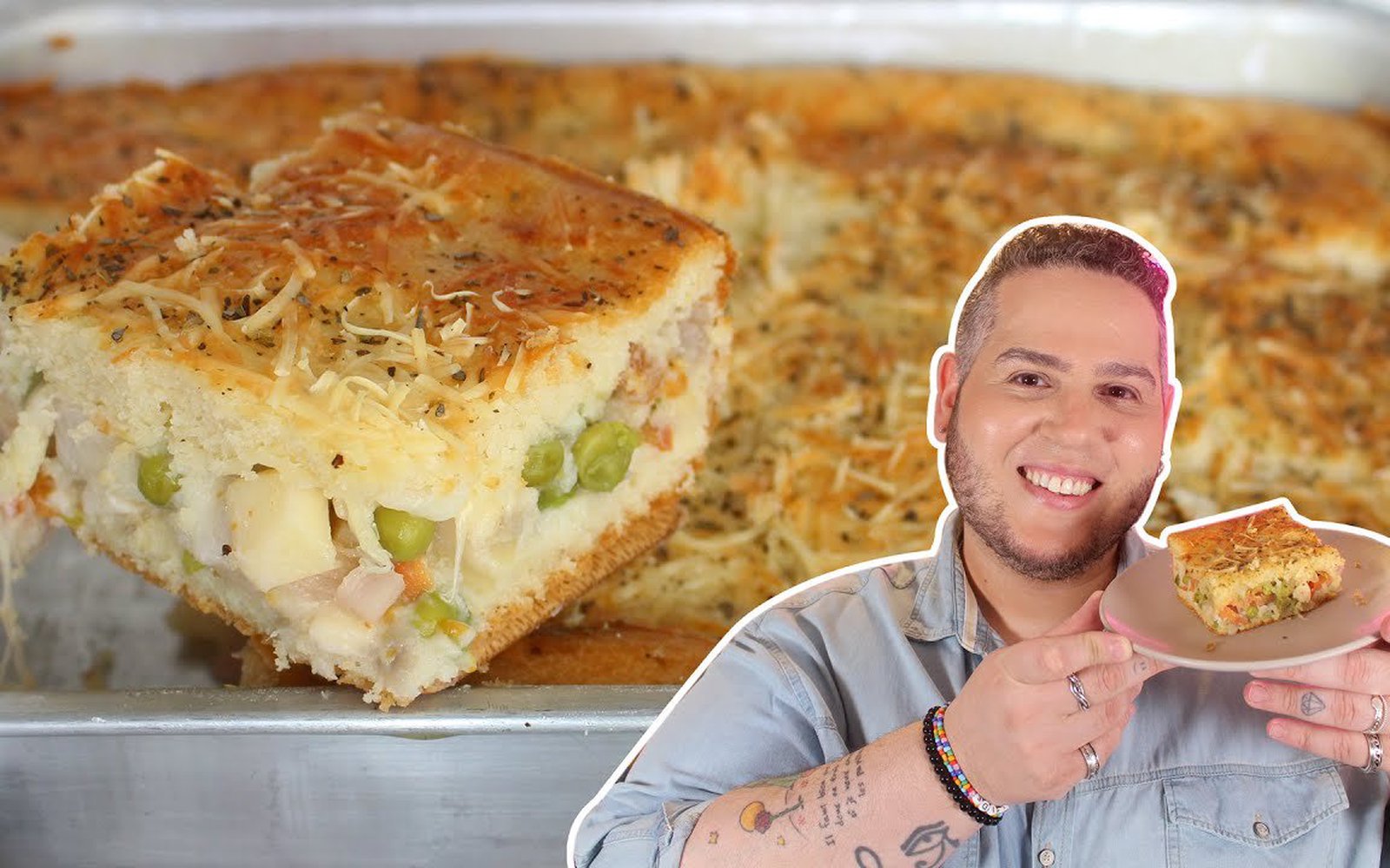 Torta Fofinha com Vegetais