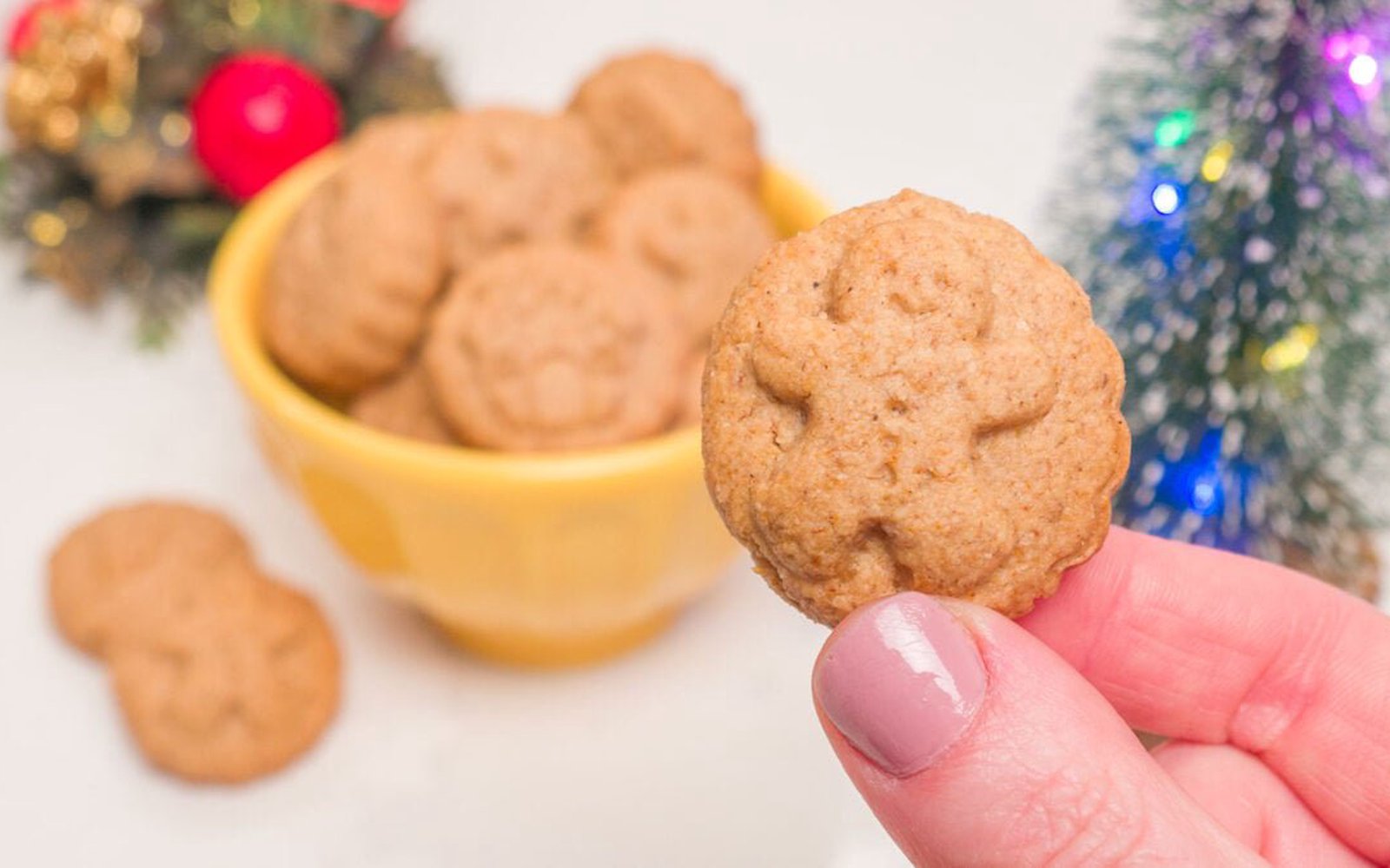Biscoito natalino sem açúcar glúten e ovo