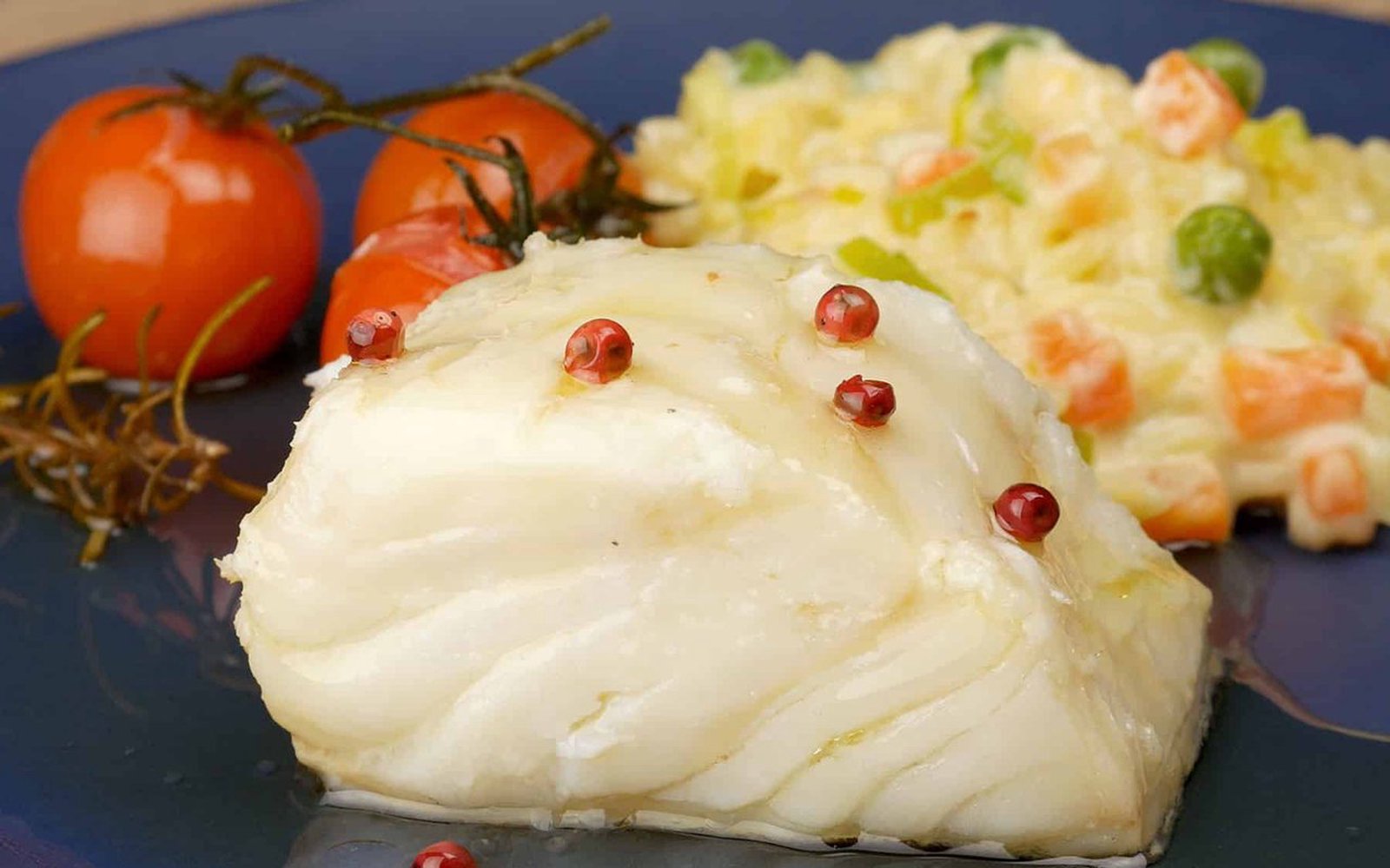 Bacalhau Confitado e Risoni