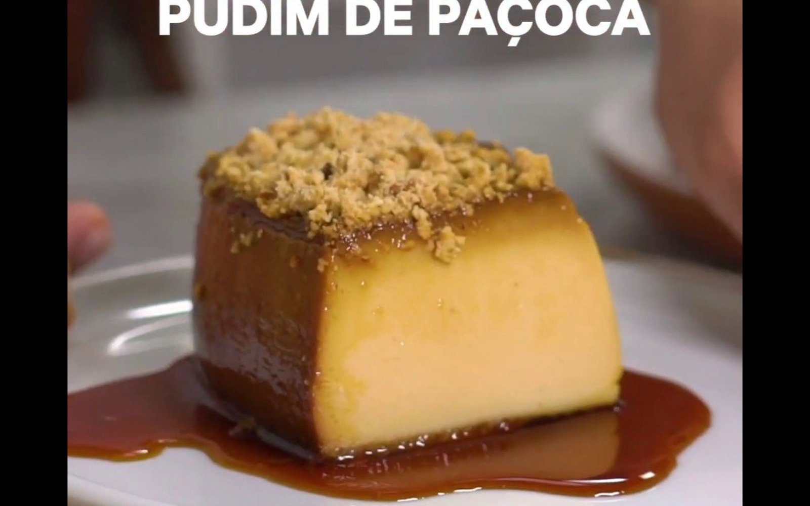 Pudim de Paçoca Zero Lactose