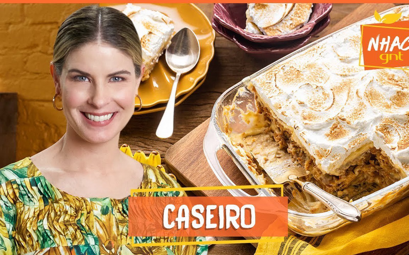 Pavê de Banana com Doce de Leite e Biscoito de Nozes