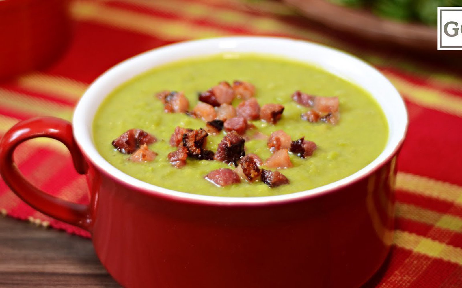 Creme de Ervilha com Bacon