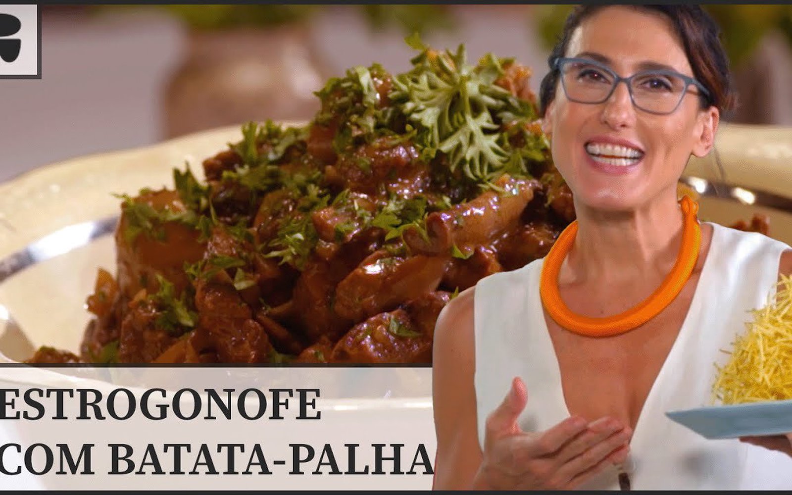 Estrogonofe de Carne com Batata-Palha Caseira