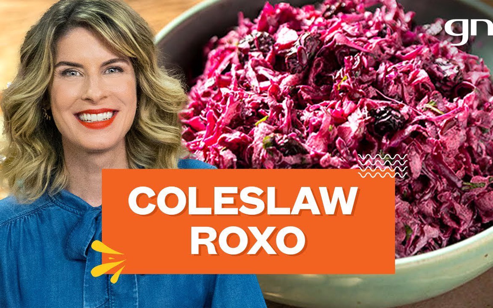 Coleslaw Roxo: salada de repolho roxo com beterraba e maionese caseira