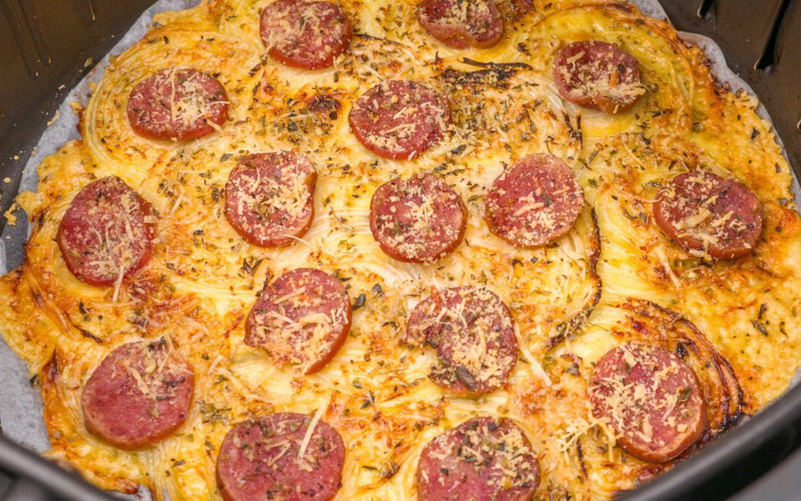 Pizza de Anéis de Cebola