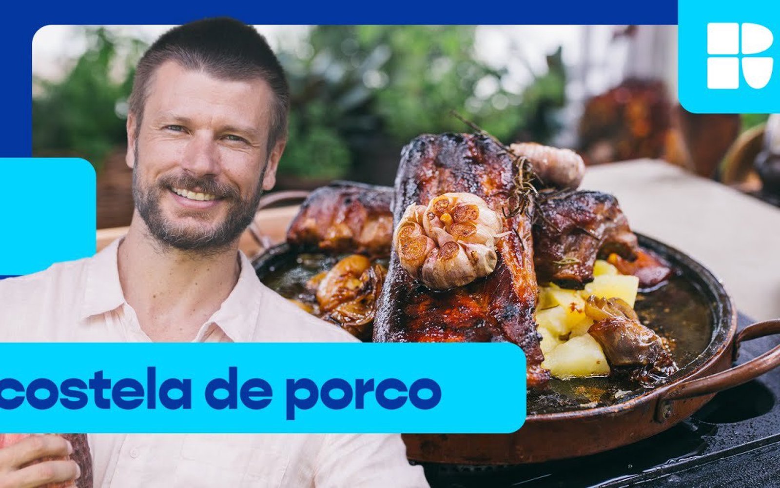 Costela de porco marinada com cacau e curry