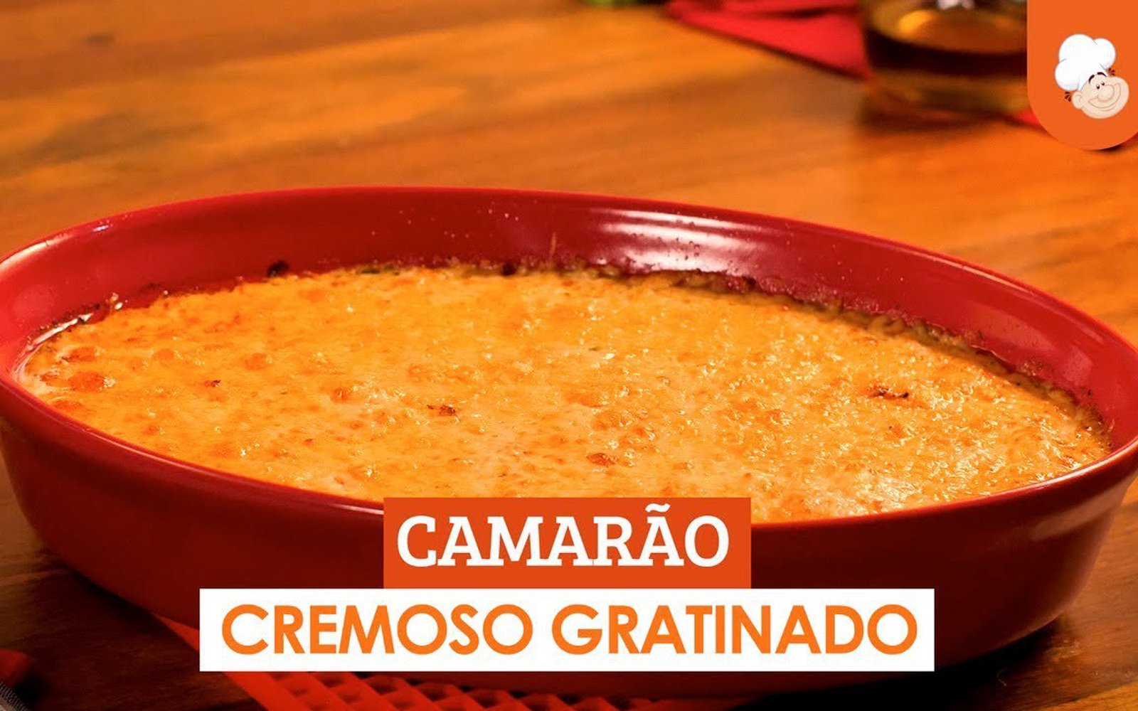 Camarão Cremoso Gratinado