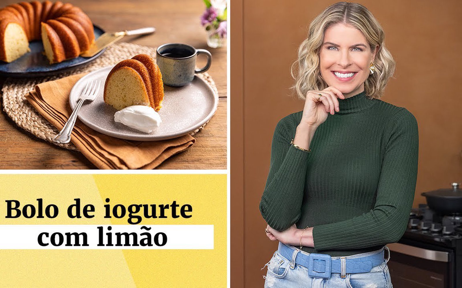 Bolo de Iogurte com Limão