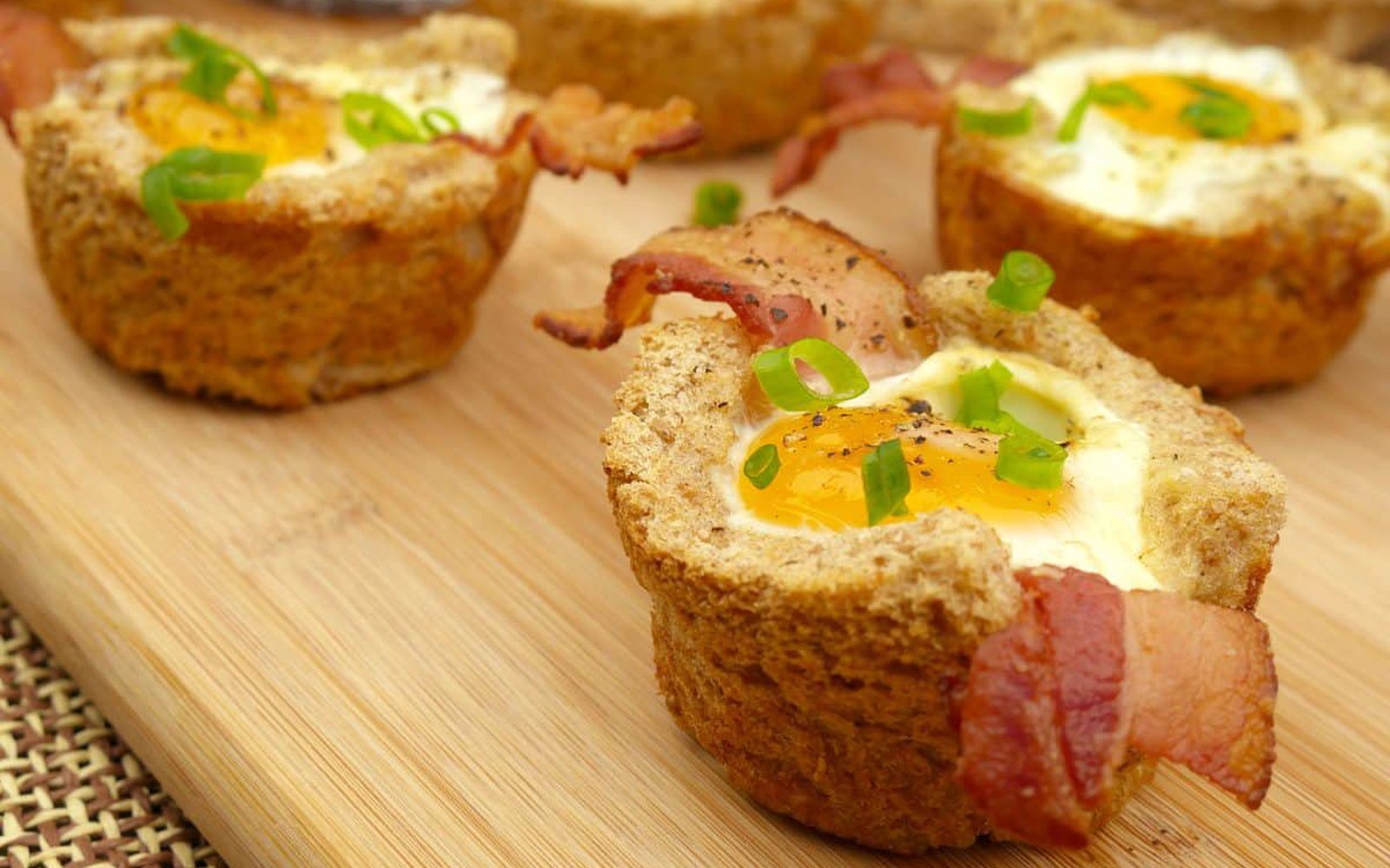 Cestinha de Bacon e Ovos