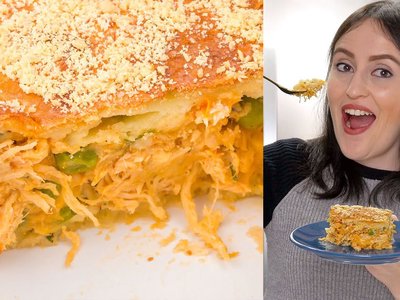 Torta de Frango de Liquidificador