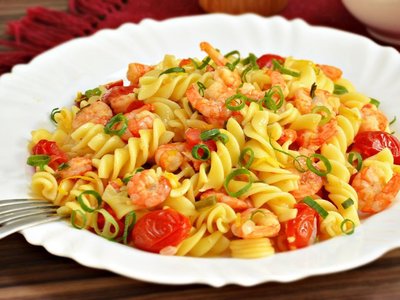 Macarrão com Camarão