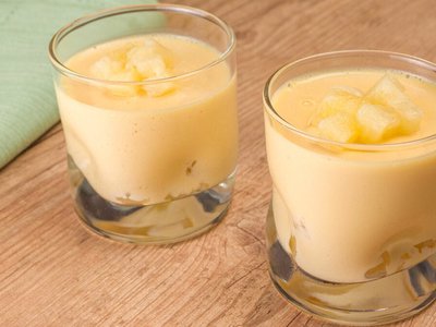 Mousse de abacaxi delicioso