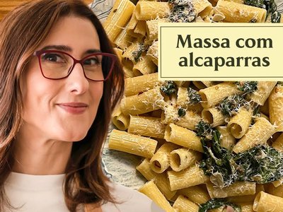 Massa com alcaparras