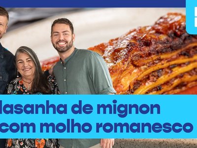 Lasanha de mignon com molho romanesco