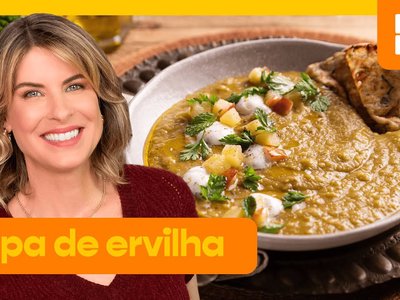 Sopa de ervilha na pressão com especiarias