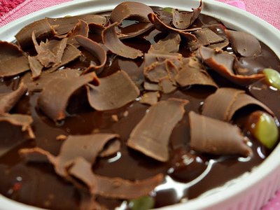 Torta de Frutas e Chocolate