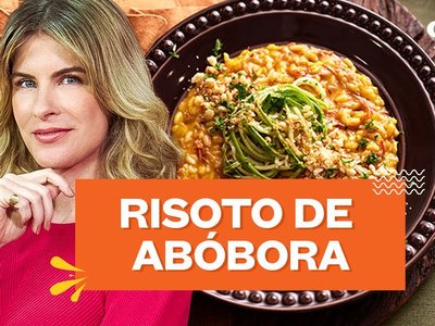 Risoto de abóbora com carne seca