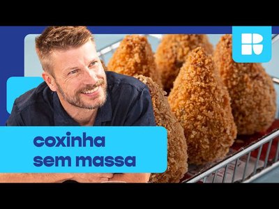 Coxinha de frango sem massa