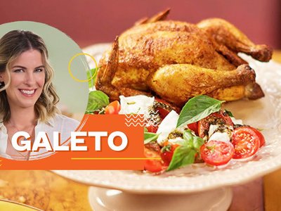Galeto Assado com Laranja e Mel