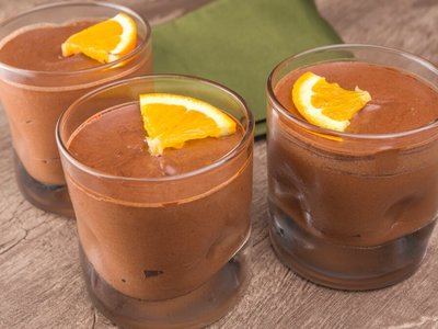 Mousse de Chocolate com Laranja
