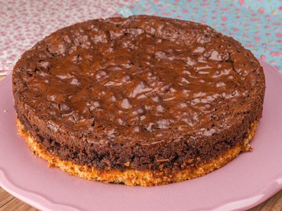 Torta Brownie com Cocada