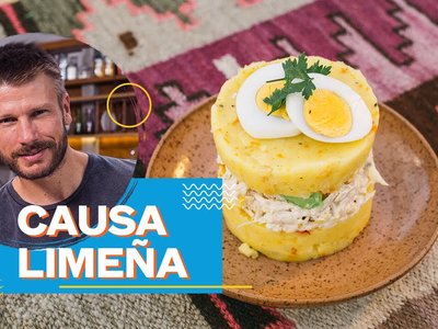 Causa Limeña (Entrada Peruana de Purê, Frango e Abacate)