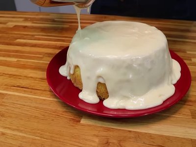 Receita de Bolo Vulcão de Leite Ninho