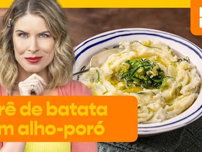 Purê de batata com alho-poró