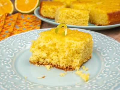 Bolo de Laranja com Calda