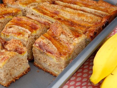 Bolo de Banana de Liquidificador