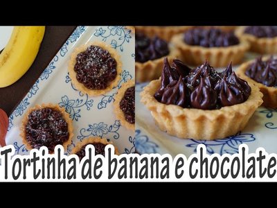 Tortinha de Banana com Chocolate