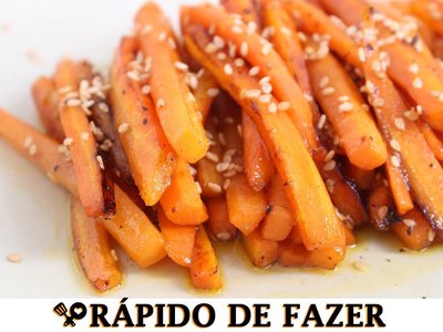Cenoura Glaceada Super Fácil