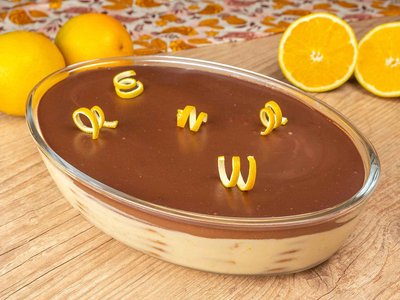 Pavê de Laranja com Chocolate