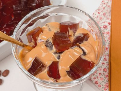 Gelatina De Café Com Doce De Leite