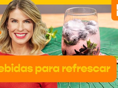 Drinques Refrescantes sem Álcool: Pink Lemonade e Drink de Uva com Hortelã