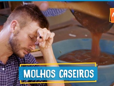 Molhos caseiros: queijo, goiabada picante e mostarda com cogumelos