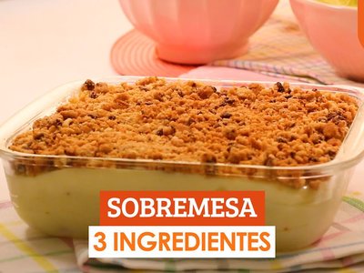 Sobremesa Gelada de Limão com Biscoito Cookie
