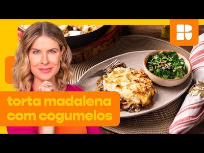 Torta madalena de cogumelos