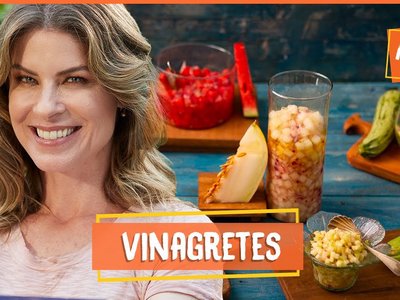 6 tipos de vinagretes: abobrinha, pepino, chuchu, melancia, melão e abóbora