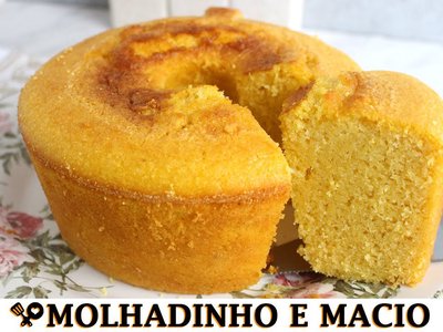 Bolo de Milho de Liquidificador Molhadinho