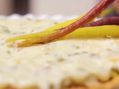 Receita de Torta-Foundue com Cenoura