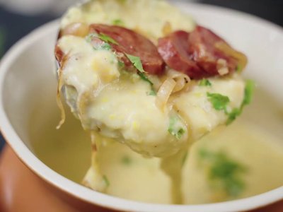 Creme de Milho com Calabresa