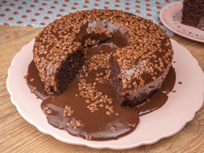Bolo Vulcão de Brigadeiro
