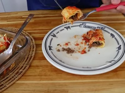 Receita de Panqueca de Carne Moída