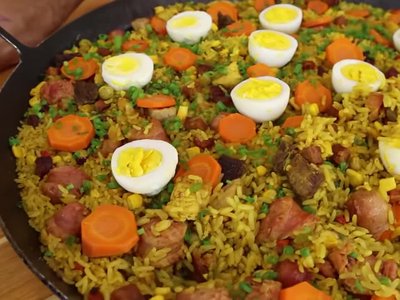 Receita de Paella Caipira