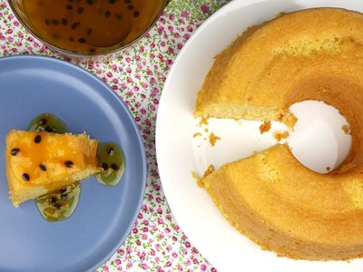 Bolo de Maracujá de Liquidificador