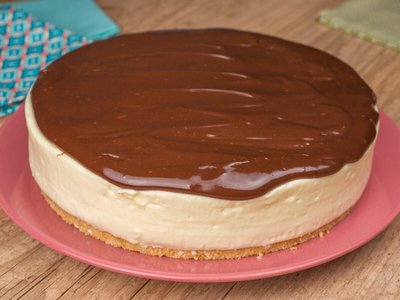 Cheesecake de Chocolate sem Forno e sem Gelatina