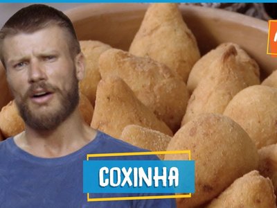 Coxinha de Frango com Massa de Mandioca